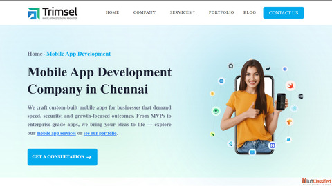 Mobile app development company in Chennai - Trimsel