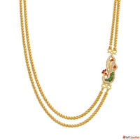 2 Layer Gold Mangalya Chain Designs CMR Jewellery