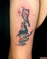 Simple Nature Deer Tattoo Body Art Studio Professional Tatto...