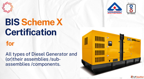 BIS Scheme X CERTIFICATION FOR DIESEL GENERATOR