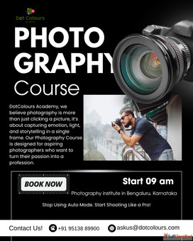 Become a Certified Photographer with DotColours Academy