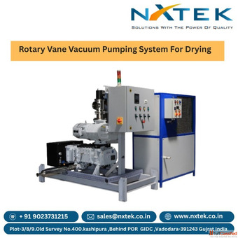 Rotary Vane Vacuum Pumping System For Drying Nxtek