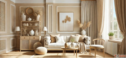 Living Room Wall Colour Combinations - Indicus Paints