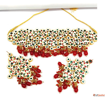 Royal Kundan Layered Necklace Set - Shine Like a Queen