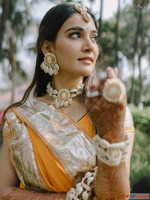 VAIDAAN Haldi Set for Bride - Traditional Bridal Ceremony En...