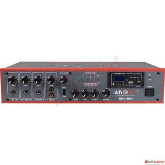 Compact 60 Watt PA Amplifier for Clear Audio Output
