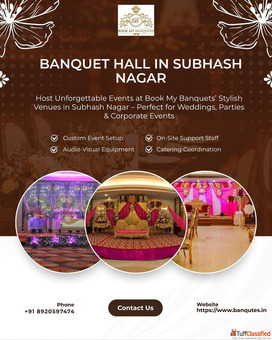 Best Banquet Halls in Subhash Nagar - Book My Banquets