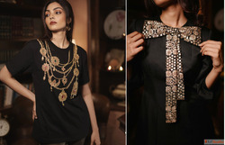 Duchess Kumari Black Party Dresses Tops Tshirts