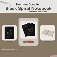 Shop Now Durable Black Spiral Notebook Crafted for Productiv...