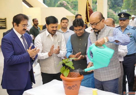 Governor of Chhattisgarh H.E. Ramen Deka Plants Sapling at AAFT University During Convocation 2025