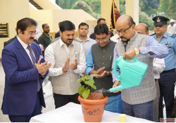 Governor of Chhattisgarh H.E. Ramen Deka Plants Sapling at A...