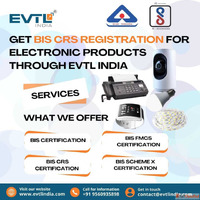 BIS CRS Registration for Electronics by EVTL India