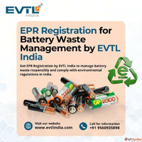 EPR Registration for Battery Waste by EVTL India