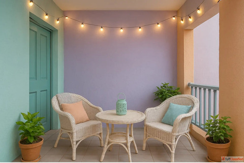 Pastel Balcony Colour Combinations Modern Interior Paints Interior and Exterior Painting Services - 