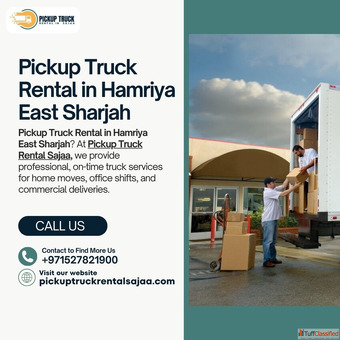 Pickup Truck Rental in Hamriya East Sharjah Call Us at 971 527 821 900
