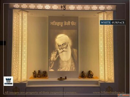 Top-Quality Custom Corian Mandir Corian Mandir Manufacturers White Surface