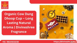 Organic Cow Dung Dhoop Cup - Long Lasting Natural Aroma Divi...