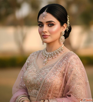 Gorgeous bridal glam created by the best makeup artist in Udaipur for your big day