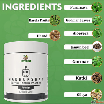 Karela Jamun Powder - 100 Natural Supplement for Managing Blood Sugar
