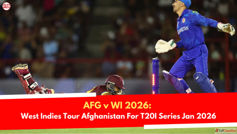 AFG v WI 2026 West Indies Set For T20I Series in Jan
