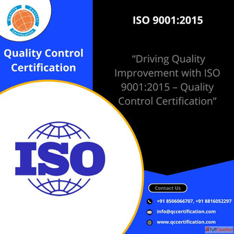 ISO 90012015 Quality Control Certification