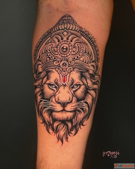 Lord Narasimha Spirituality Inspired Tattoos Top Tattoo Artist in India - Irezumi Tattoo Studio