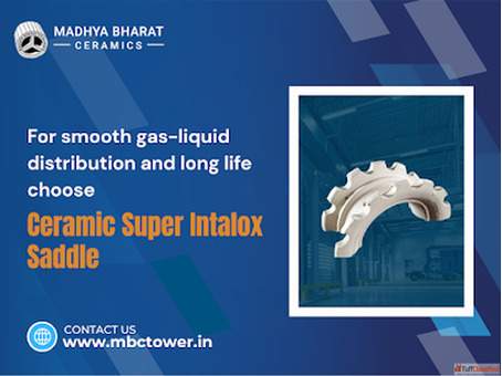 Enhance Tower Efficiency with Premium Ceramic Super Intalox Saddle in Mandsaur