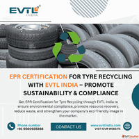 EPR Certification for Tyre Recycling by EVTL India Experts