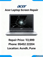 Acer Laptop Screen Replacement and Price in Aundh Pune
