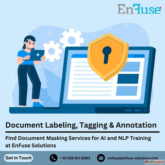 Find Document Masking Services for AI and NLP Training at EnFuse Solutions