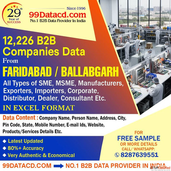 12226 FARIDABAD BALLABGARH B2B Companies Data