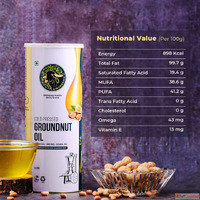 Premium Groundnut Cold Pressed Oil - 100 Pure Natural Chemic...