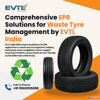 EPR Certification for Waste Tyre Management by EVTL India
