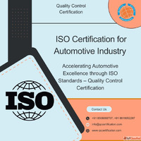 ISO Certification for Automotive Industry QC Certification