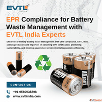 EPR Certification for Battery Waste Management - EVTL India