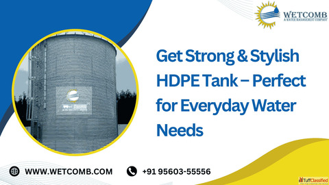 Get Strong Stylish HDPE Tank - Perfect for Everyday Water Needs