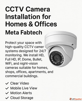 CCTV Camera Installation for Homes Offices - Meta Fabtech