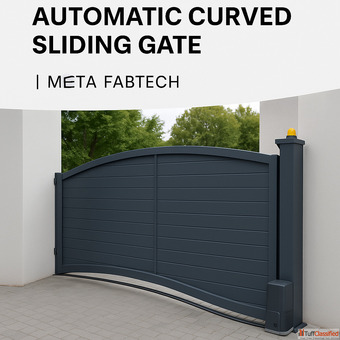 Automatic Curved Sliding Gate - Smooth Stylish Space-Saving Meta Fabtech