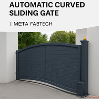 Automatic Curved Sliding Gate - Smooth Stylish Space-Saving ...