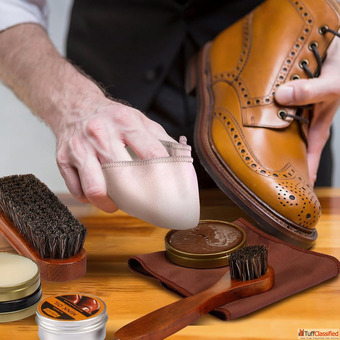 Quick Shine Leather Shoe Cleaner for Busy People