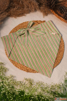 Buy Green Stripes Printed Bandana For Women Online For Any Stylish Look Odhanon