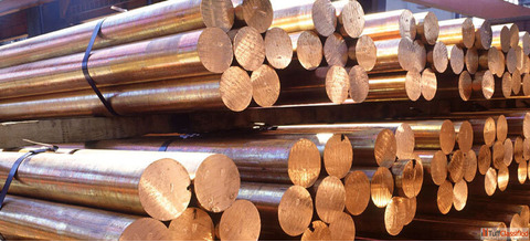 Barra redonda de bronce fosforado