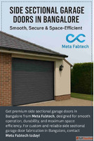 Side Sectional Garage Doors in Bangalore - Smooth Secure Spa...