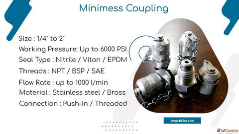 Mini mess test couplings in India