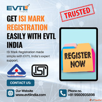 EVTL India Helps You Secure ISI Mark Fast