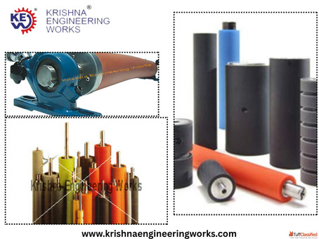 Durable Rubber Rollers for Printing Packaging Textile Units