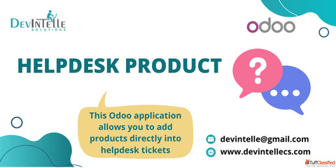 Products in Helpdesk Tickets in Odoo
