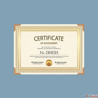 Frameless Certificate Frame