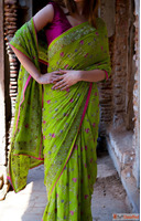Embroidered Cotton Saree