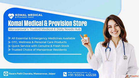 Reliable Medical Store Pharmacy in Mansarovar - Your Nearby Health Partner